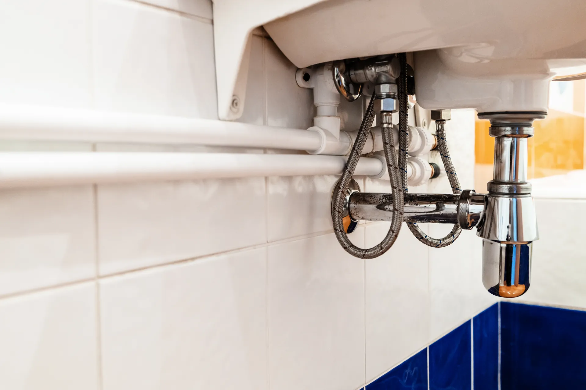 Service-area map on a plumbing website